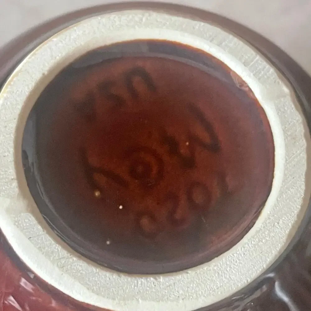 McCoy drip glaze pottery creamer/gravy/syrup